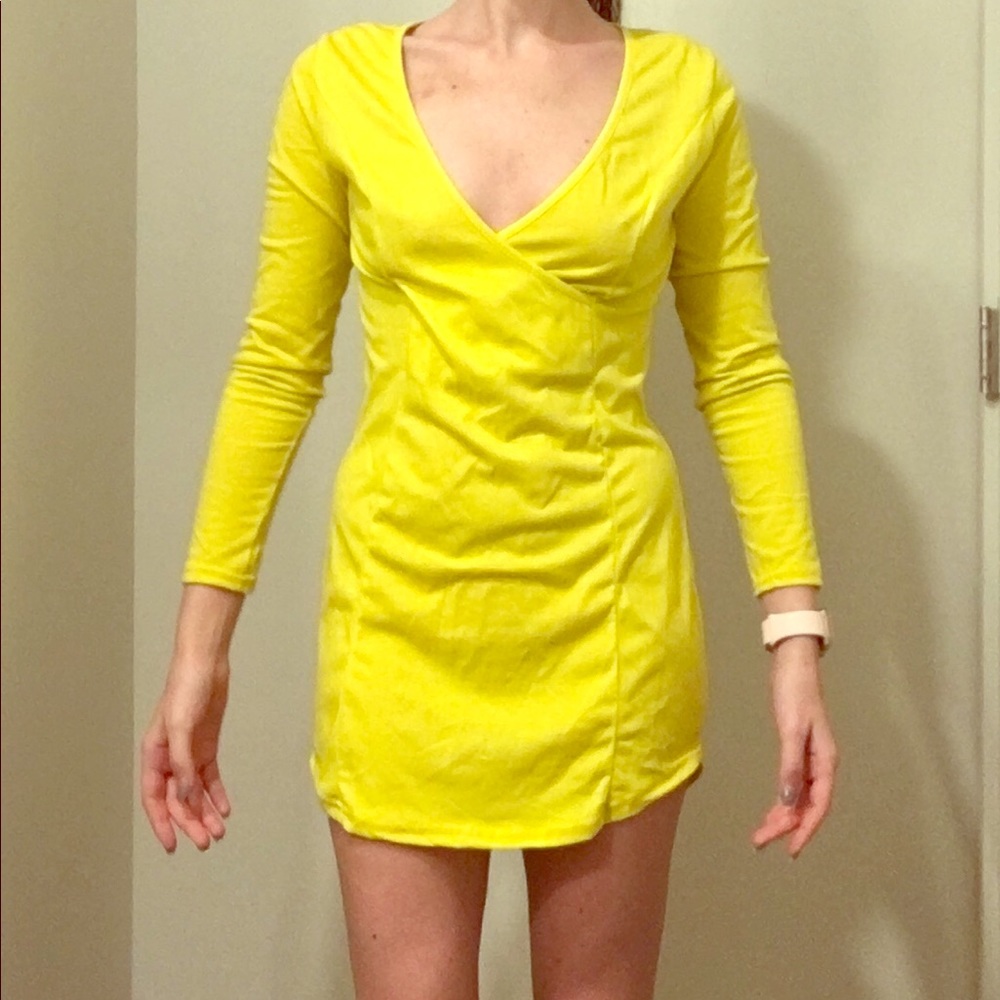 Yellow Mini Dress